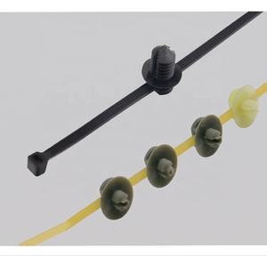 100 pièces/sac Serre-câbles en nylon autobloquants pour automobile, type 'Split Fir Tree Head', 3.6*200mm, 4.8*200mm, 8 pouces - Product Image 3