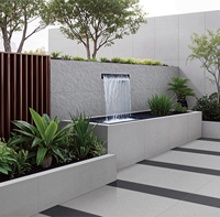 Carreaux de sol de jardin gris pleine masse 60x60 60x120 2cm, texture épaisse, pour revêtement mural extérieur et piscine