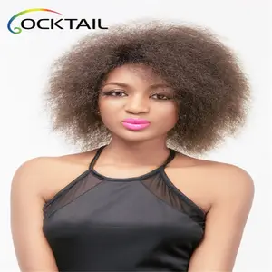 Afro Wig Putar Mesin Wig Sintetis Penjualan Laris dan Wig Populer untuk Wanita