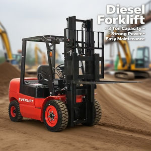 Вилочный погрузчик EVERLIFT с дизельным двигателем Heli, японский двигатель Nissan, позиционер для вилочного погрузчика, тяжелый подъемник для складского оборудования - Product Image 3