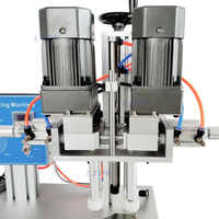 Machine de serrage de bouchons pneumatique de table semi-automatique pour bouteilles rondes en plastique