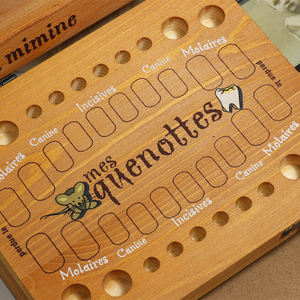 Boîte à dents en bois pour enfants, collection personnalisée, souris, fée, souris, boîte à souvenirs, boîte à <span class=keywords><strong>lait</strong></span> - Product Image 4