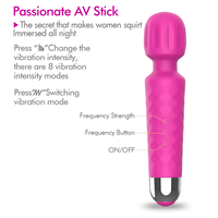 Sexspielzeug Vibrator Klitoris-Stimulator G-Punkt-Massage Vibration Silikon Weiblicher Erwachsenen-AV-Stabvibrator Sexspielzeug für Frauen