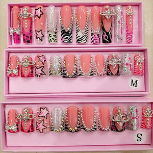 <span class=keywords><strong>Ongles</strong></span> press-on personnalisés faits à la main, nouvelle collection de <span class=keywords><strong>mode</strong></span> <span class=keywords><strong>2023</strong></span>, produit de luxe, taille XXL - Product Image 4