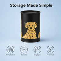 Emballage en tube de papier kraft personnalisé OEM avec logo pour friandises pour chiens, boîte cadeau cylindrique recyclable