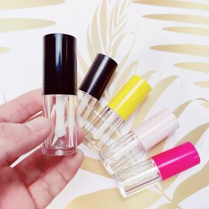 <span class=keywords><strong>Tubes</strong></span> carrés vide à Logo personnalisé, conteneur rond transparent pour rouge à lèvres, jaune, violet, pièces, emballage de rouge à lèvres - Product Image 2