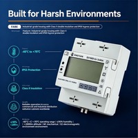 Compteur triphasé kWh fabriqué en OEM/ODM, homologué MID, classe B, rail DIN 3x80A 230/400V, M-Bus pour stockage d'énergie