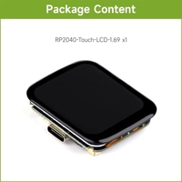 (BSC) RP2040-Touch-LCD-1.69 Waveshare Papan Pengembangan Mikrokontroler Dengan LCD Sentuh Sudut Melengkung Prosesor Arm Dual-core
