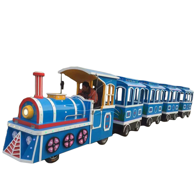 Amusement Trackless Train Ride Train Seats Electric Train for Sale