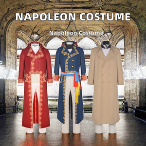 Costume <span class=keywords><strong>de</strong></span> cosplay pour homme <span class=keywords><strong>de</strong></span> l'empereur Napoléon du 18ème et 19ème siècles en polyester pour Halloween - Product Image 2