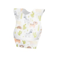 Tablier de bébé imperméable à l'eau avec col réglable, emballage individuel, bavoirs jetables pour bébé