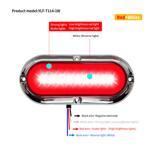 Feux arrière LED 3D à effet néon lumineux 114 LED Rouge/Jaune avec lentille fumée DC12-24V pour remorque, <span class=keywords><strong>camping</strong></span>-<span class=keywords><strong>car</strong></span>, tracteur, motorhome - Product Image 4