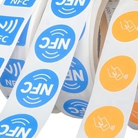 Étiquettes RFID NFC pré-imprimées en papier couché ISO14443A 13,56 MHz