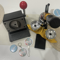 Machine à fabriquer des badges de 2,25 pouces (58 mm) - Kit de presse à badges ronds DIY avec 1000 pièces de badges et un coupe-papier