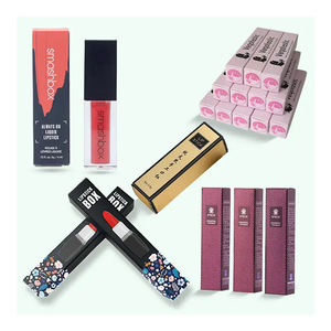 Slim Profile Lipstick Packaging With Side Opening Folded Structure And Discreet Branding For Compact Presentation - Product Image 4