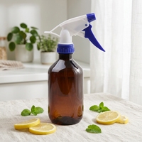 Pulvérisateur à pompe manuel en plastique de 300-500 ml pour cheveux, maquillage, masque facial et shampoing, flacon pulvérisateur à fine brume en PET