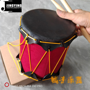 2024 Jingying Musique Maternelle Aides Pédagogiques Pour Enfants, 16CM Peau De Vache Tambours Indiens Instruments De Percussion - Product Image 3