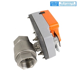 Điều chỉnh van bi điện Thiết bị truyền động quay ren kết nối thủy lợi 4-20mA 0-10V PN10 van bi thép không gỉ - Product Image 4