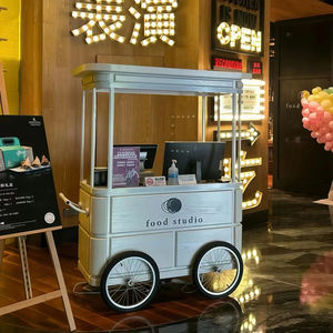 Carrito de Dulces y Café de Buena Calidad, Personalizado, para Exhibición y Decoración, Carrito Móvil para Venta de Café - Product Image 5