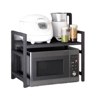 Microwave Oven Storage <b>Rack</b> Double Layer Extendable Countertop <b>Kitchen</b> <b>Rack</b> For Appliance Organization - Product Image 3