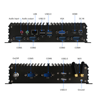 Ordenador industrial resistente sin ventilador Touchthink 2GB/4GB/8GB DDR4L RAM J1900/I3/I5/I7 CPU RJ45 LAN Stock Mini PC Box
