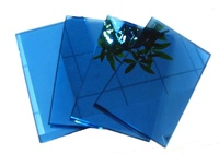 Verre trempé réfléchissant bleu à prix compétitif - pour façades écoénergétiques, fenêtres de maison, panneaux de porte et cloisons