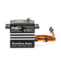 Servomoteur HV 180 degrés entièrement métallique 40 kg sans balais, compatible avec les voitures RC 1/8 1/10, compatible avec Arduino/Raspberry Pi