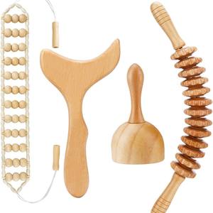 Masseur de cuir chevelu ergonomique à main, en bois, personnalisé, 1 pièce, avec disque de massage, à brancher, pour la relaxation, le soulagement de la douleur, la fatigue - Product Image 4