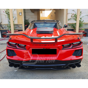 Alerón Trasero de Fibra de Carbono Estilo Drifton Z06 con Tejido 3K/6K/12K para Chevrolet Corvette C8 Stingray Z51 2020-2026 - Product Image 3
