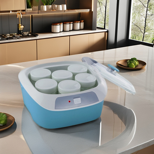<span class=keywords><strong>Yogurtera</strong></span> eléctrica automática de 1.2L, plástico de grado alimenticio, 6 tarros de vidrio, yogur y leche de frutas, uso doméstico griego - Product Image 1