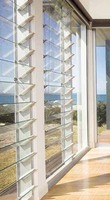 Volets en verre, volets verticaux à lamelles, écran pliant, volet à cadre en aluminium, volet à lamelles pour fenêtre