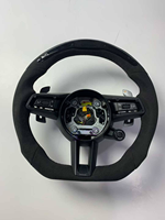 Volant en fibre de carbone personnalisé pour modèles Porsche Panamera Macan Cayenne 718 911 918 958 970 971, état neuf