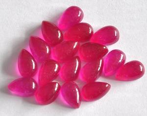 Lot de 5 cabochons en jade Rani naturel, forme poire, 3x5mm, pierres précieuses pour la fabrication de bijoux, fournisseur en gros, Inde - Product Image 5