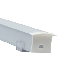 Profilé en aluminium LED avec diffuseur, embouts et clips pour bande LED 30*20 mm
