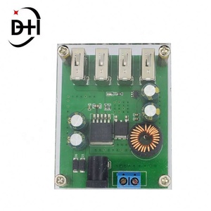 Convertidor reductor de CC a CC de 7V-60V a 5V 5A con 4 salidas USB, módulo de fuente de alimentación, cargador de coche de alta velocidad - Product Image 4