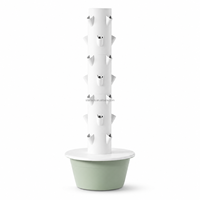 Système de culture verticale hydroponique à 7 étages et 28 trous, directement de l'usine, pour la culture de légumes, de laitues et d'herbes en serre