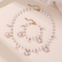 Collier bohème d'été avec pendentif étoile de mer et perles, chaîne de clavicule coquillage