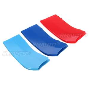 3 pegatinas de ABS con diseño de franja deportiva 3D para parrilla de coche BMW Serie 3 F30 F31 F35 E90 Serie 5 F10 F18 E60 X5 X6 E70 - Product Image 5
