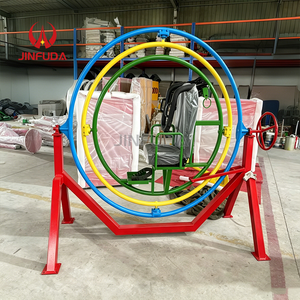 Manège portable sans moteur pour parc d'attractions, type gyroscope humain extérieur, Spaceball, anneau spatial tridimensionnel - Product Image 5