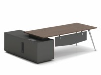 Bureau de direction moderne en bois LIWEI - Design ergonomique, durable, taille et couleur personnalisables, garantie 3-5 ans, usage commercial
