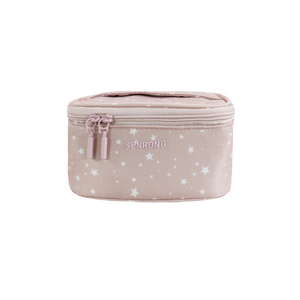 Mirror Blush Candy Fashionable Zipper Case Women's Custom Multi-Functional Waterproof Anti-Theft Polyester Travel Makeup Bag - Product Image 1
