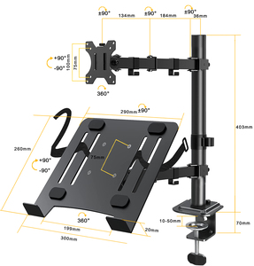 Có thể điều chỉnh 13-32 inch LCD Monitor cánh tay màn hình đứng LCD bàn gắn kết với máy tính xách tay đứng - Product Image 4