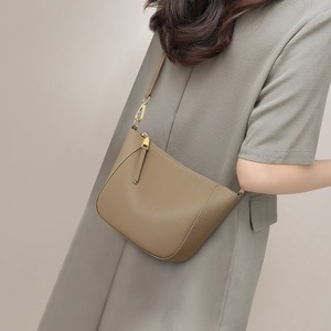 Nuevo <span class=keywords><strong>Bolso</strong></span> de Hombro Multifuncional de Cuero Genuino para Mujer, <span class=keywords><strong>Bolso</strong></span> Tipo Dumpling de Tamaño <span class=keywords><strong>Mediano</strong></span> con Cierre de Cremallera, <span class=keywords><strong>Bolso</strong></span> Cruzado - Product Image 2