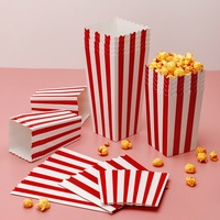 Vente en gros usine : Boîte d'emballage entièrement transparente et personnalisable pour pop-corn, frites et nuggets de poulet, pour le cinéma et le commerce extérieur