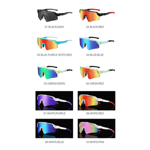 Occhiali da sole sportivi per ciclismo all'aperto con logo personalizzato in plastica all'ingrosso occhiali da baseball per giovani polarizzati - Product Image 4