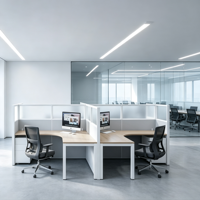 Centre d'appel à cloison haute 2 4 6 8 personnes Sièges Poste de travail Bureau Bureau