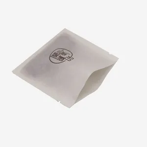 Biodegradable Threes Side Heat Sealing Pouch Food Package Empty Tea Bag Small Coffee Tea Packaging Bags 3 Side Seal Bag