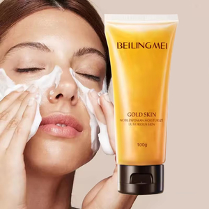 Wholesale Private Label Deep Clean 24k Foaming Facial Wash Gel Anti Acne Oil <strong>Control</strong> Whitening Skincare 24k Gold Face Cleanser - Product Image 1