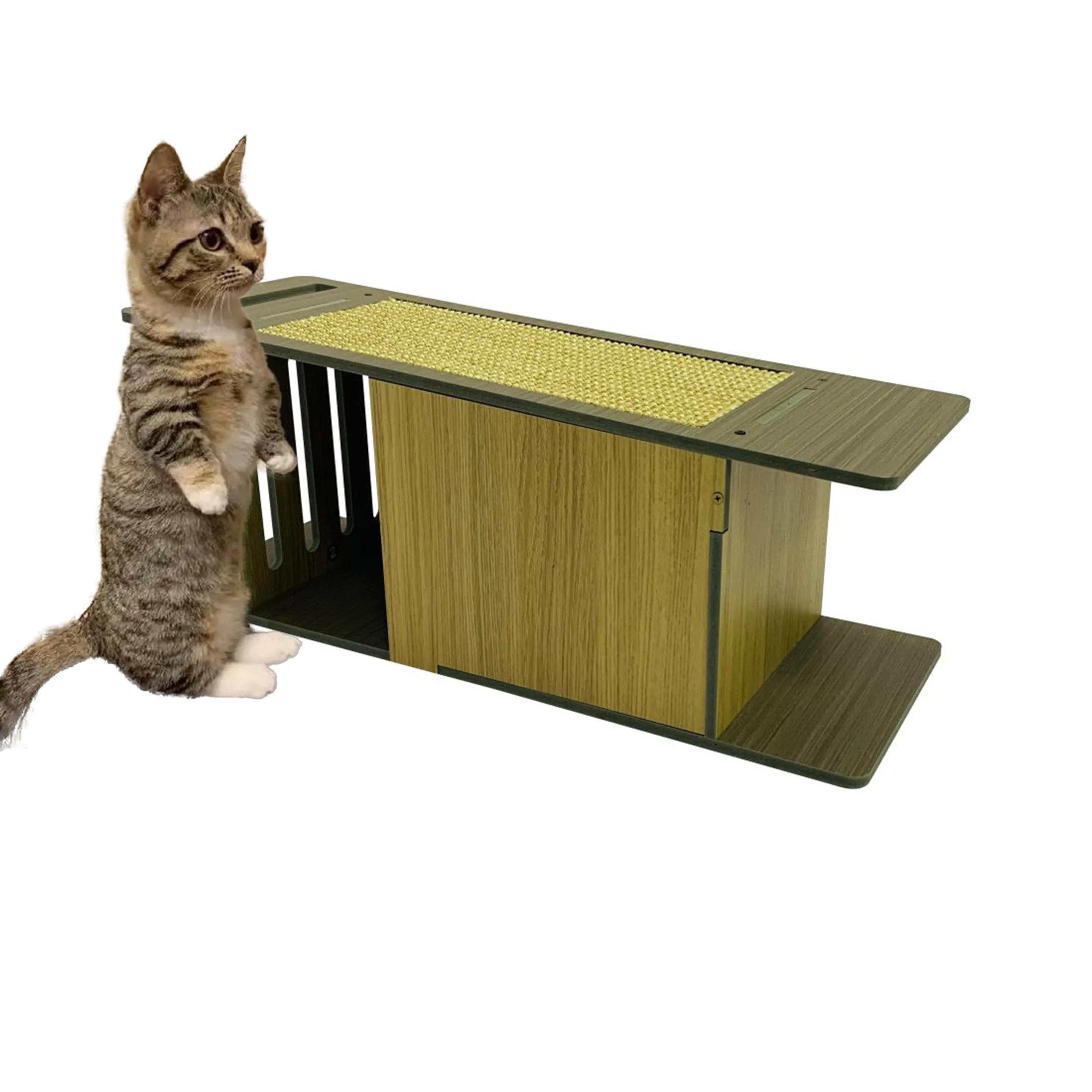 قفص حيوانات أليفة خشبي صغير على شكل حرف H سهل التفكيك والتحريك للكلاب والقطط حامل قطة ذو شكل ثابت وهو الأعلى مبيعًا