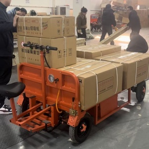 Лидер продаж, Электрический Бортовой Грузовик, четырехколесный грузовой тележка, тележка, платформа, тележка для погрузки материалов, логистические инструменты - Product Image 5